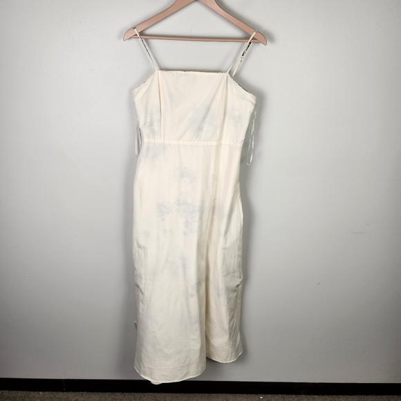 EUC LN Express Floral Square Neck Tiered Poplin Maxi Dress Size Medium #0457 - Picture 9 of 12